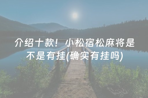 介绍十款！小松宿松麻将是不是有挂(确实有挂吗)