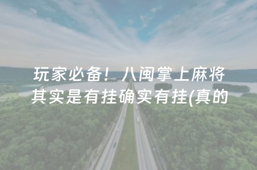 玩家必备！八闽掌上麻将其实是有挂确实有挂(真的有挂)