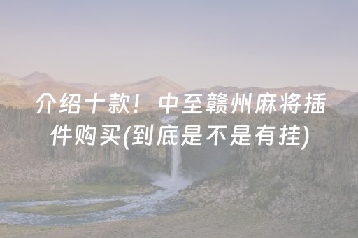 介绍十款！中至赣州麻将插件购买(到底是不是有挂)