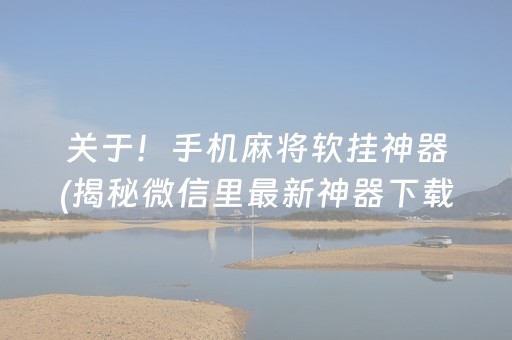关于！手机麻将软挂神器(揭秘微信里最新神器下载)