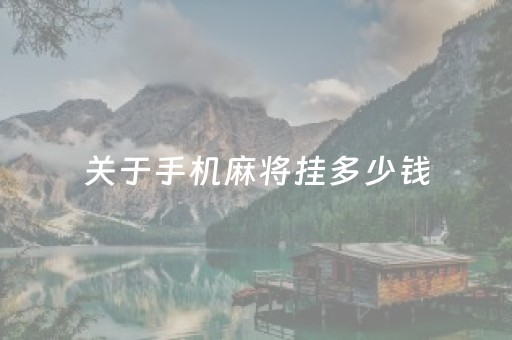 关于手机麻将挂多少钱（手机麻将挂到底在哪里购买）