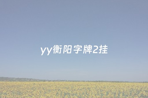 yy衡阳字牌2挂（yy衡阳字牌2）