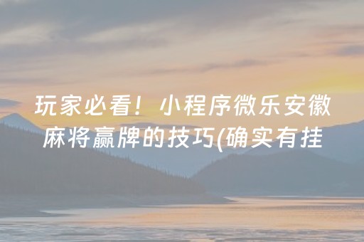一分钟揭秘“微乐天津麻将输赢有什么规律”（胜率到哪调)