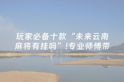 玩家必备十款“未来云南麻将有挂吗”!专业师傅带你一起了解（详细教程）-抖音