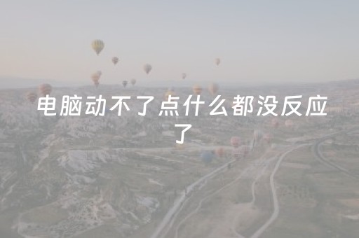 电脑动不了点什么都没反应了（电脑动不了点什么都没反应了怎么办）