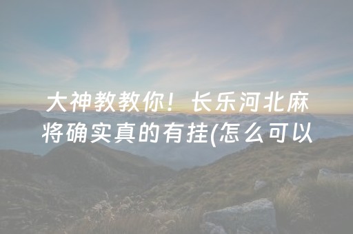 玩家必看“微乐海南麻将助赢神器”（怎么设置才能赢)