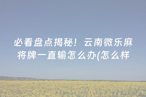 玩家必备攻略“微乐跑得快怎么让系统给自己发好牌”（通用挂软件多少钱)