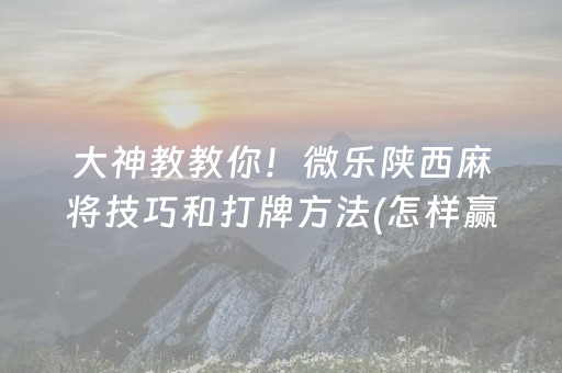 胜率设置方法“微乐双扣神器”（究竟是不是有挂)