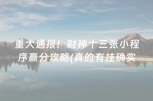 大神教教你“微乐双扣辅助神器免费”（确实有插件吗)
