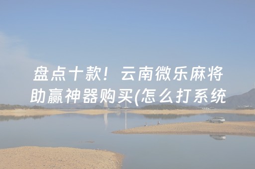 分享玩家攻略“微信麻将输赢规律”（开挂辅助插件)