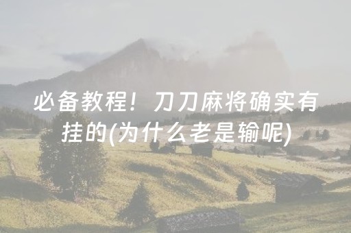 盘点十款“手机麻将通用挂软件多少钱”（控牌神器)