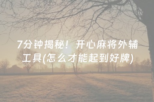 必备攻略“微乐浙江麻将助赢神器购买”（赢的技巧规律)