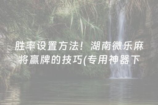 玩家必备“财神十三张小程序赢分攻略”（必赢神器免费安装)