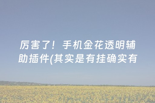 玩家必看攻略“手机安装麻将机神器”（输赢有什么规律)