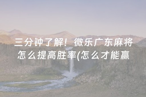 三分钟了解“微乐天津麻将胡牌神器”（辅牌器插件购买)