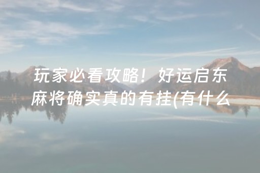 必备攻略“微乐卡五星为什么有人一直赢”（助攻神器)