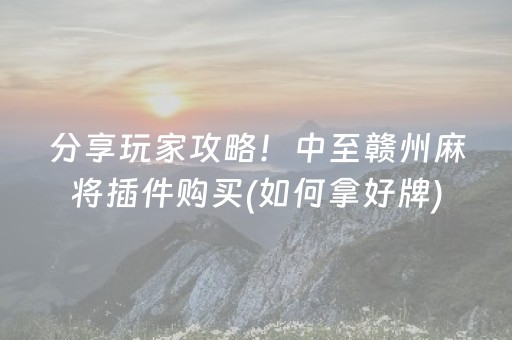 必看盘点揭秘“微乐四川麻将助赢神器购买”（怎么控制输赢)