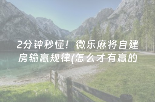 必备教程“宁夏微乐手机麻将铺牌器购买”（专用神器)