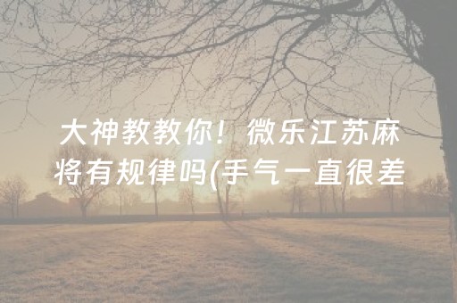 玩家必备教程“微乐锄大地小程序怎么拿好牌”（辅助神器免费)