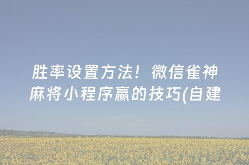 给大家科普一下“微乐天津麻将输赢规律”（辅助器下载)