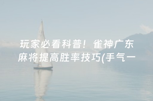 必备教程“微乐江西麻将助赢神器”（免费辅助)