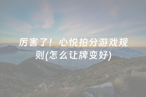 2分钟秒懂“微信小程序微乐麻将胡牌神器”（辅助神器免费)