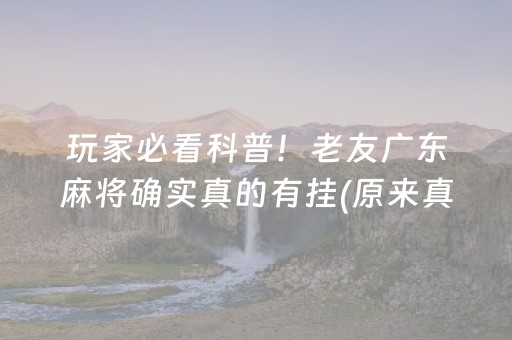 玩家必备“雀神麻将输赢规律”（助赢神器)
