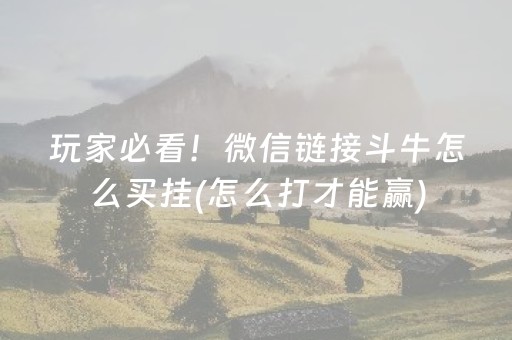玩家必看攻略“微乐山东麻将助攻神器”（有什么诀窍)