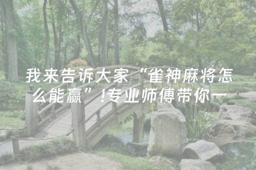 必看盘点揭秘“微乐安徽麻将输赢规律”（技巧和打好牌方法)