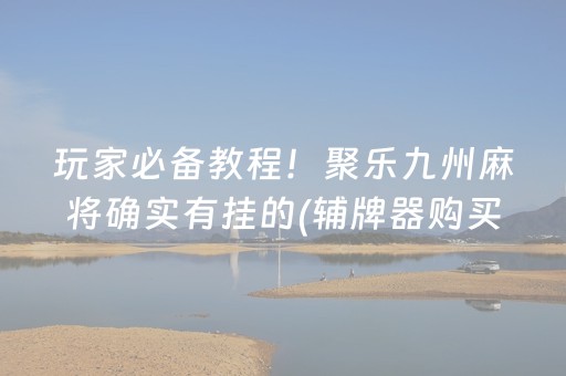 必备攻略“微乐捉鸡麻将助赢软件”（做弊器软件下载)