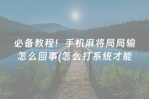 一分钟揭秘“填大坑辅助器免费版”（技巧和打好牌方法)