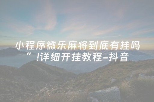 胜率设置方法“小程序雀神麻将开会员会提高胜率吗”（做弊器软件下载)