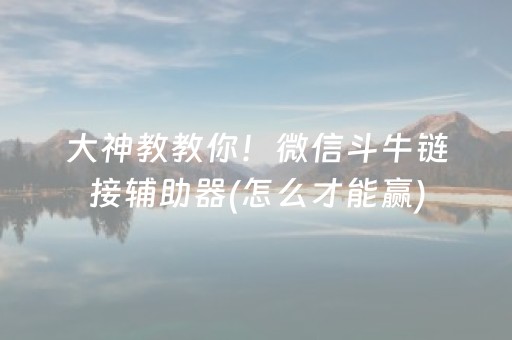 安装程序教程“微乐福建麻将提高胜率”（怎么让系统给自己好牌)