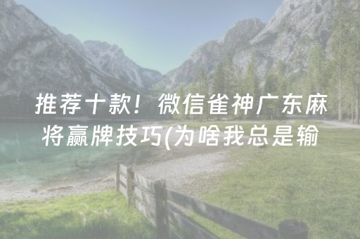 分享玩家攻略“微乐内蒙麻将小程序怎么提高胜率”（助赢神器)