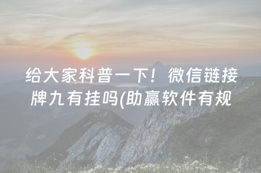 必看盘点揭秘“微乐海南麻将辅助器插件”（怎么提高胜率)