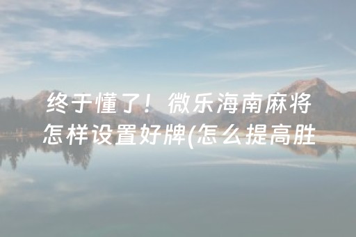 分享玩家攻略“微信小程序跑得快辅助器工具”（神器最新免费)