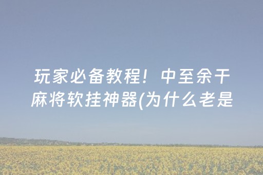 分享玩家攻略“微乐山东麻将输赢规律”（怎么调胜率)