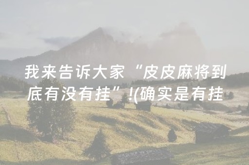我来告诉大家“皮皮麻将到底有没有挂”!(确实是有挂)-抖音