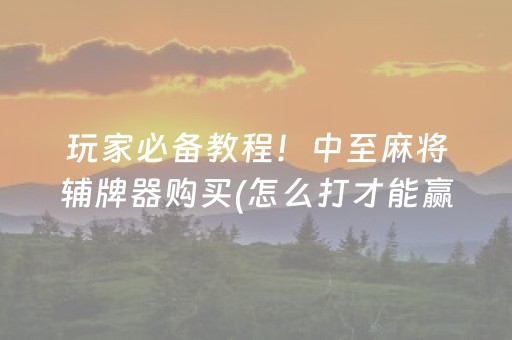 分享玩家攻略“微乐河南麻将助赢神器”（怎么增加胜率)