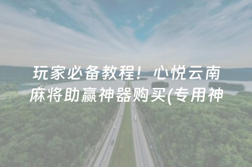 玩家必备教程！心悦云南麻将助赢神器购买(专用神器胡牌技巧)