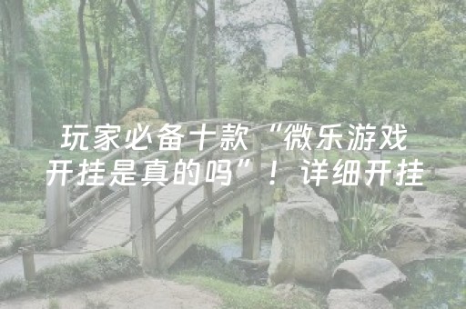 玩家必备十款“微乐游戏开挂是真的吗”！详细开挂教程（确实真的有挂)-抖音