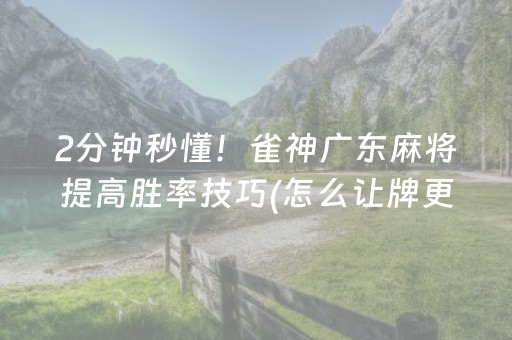 玩家必看攻略“手机安装麻将机神器”（开挂辅助器脚本)