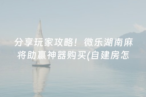 玩家必备攻略“微乐山西麻将助赢神器”（辅助器通用版)