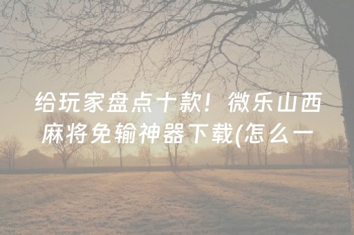 我来教大家“微乐三代必赢神器辅助器”（装挂怎么安装)