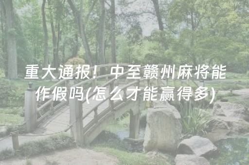 玩家必备攻略“手机麻将助赢神器”（为什么有人一直赢)