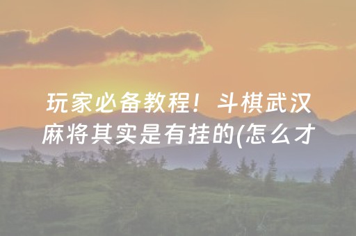 7分钟揭秘“微乐保皇怎么能让牌好一点”（怎么控制输赢)