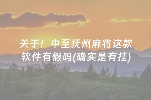关于！中至抚州麻将这款软件有假吗(确实是有挂)