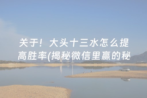 关于！大头十三水怎么提高胜率(揭秘微信里赢的秘诀)