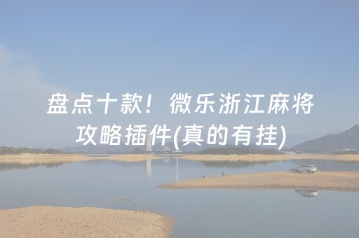 盘点十款！微乐浙江麻将攻略插件(真的有挂)