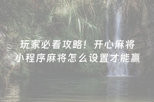 必备教程“微乐麻将神器通用版”（插件可信吗)